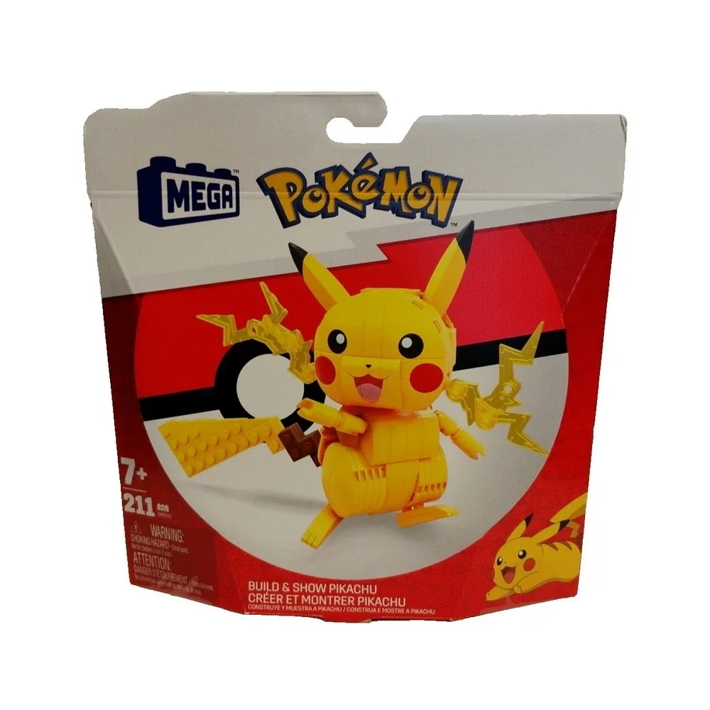 NIB MEGA Pokemon GMD31 Build‎ & Show Pikachu 211pcs Building Blocks